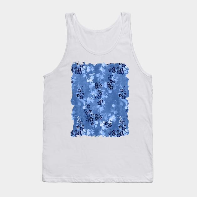 Sakura blossom in blue Tank Top by adenaJ